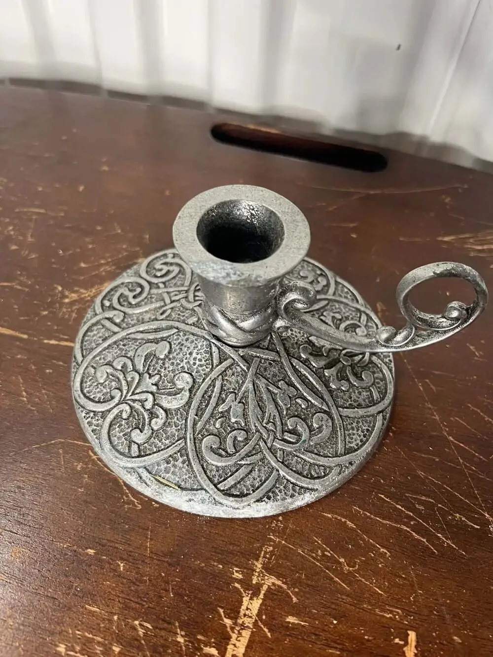 1996 Forevermore Carson Pewter Chamberstick Candle Holder